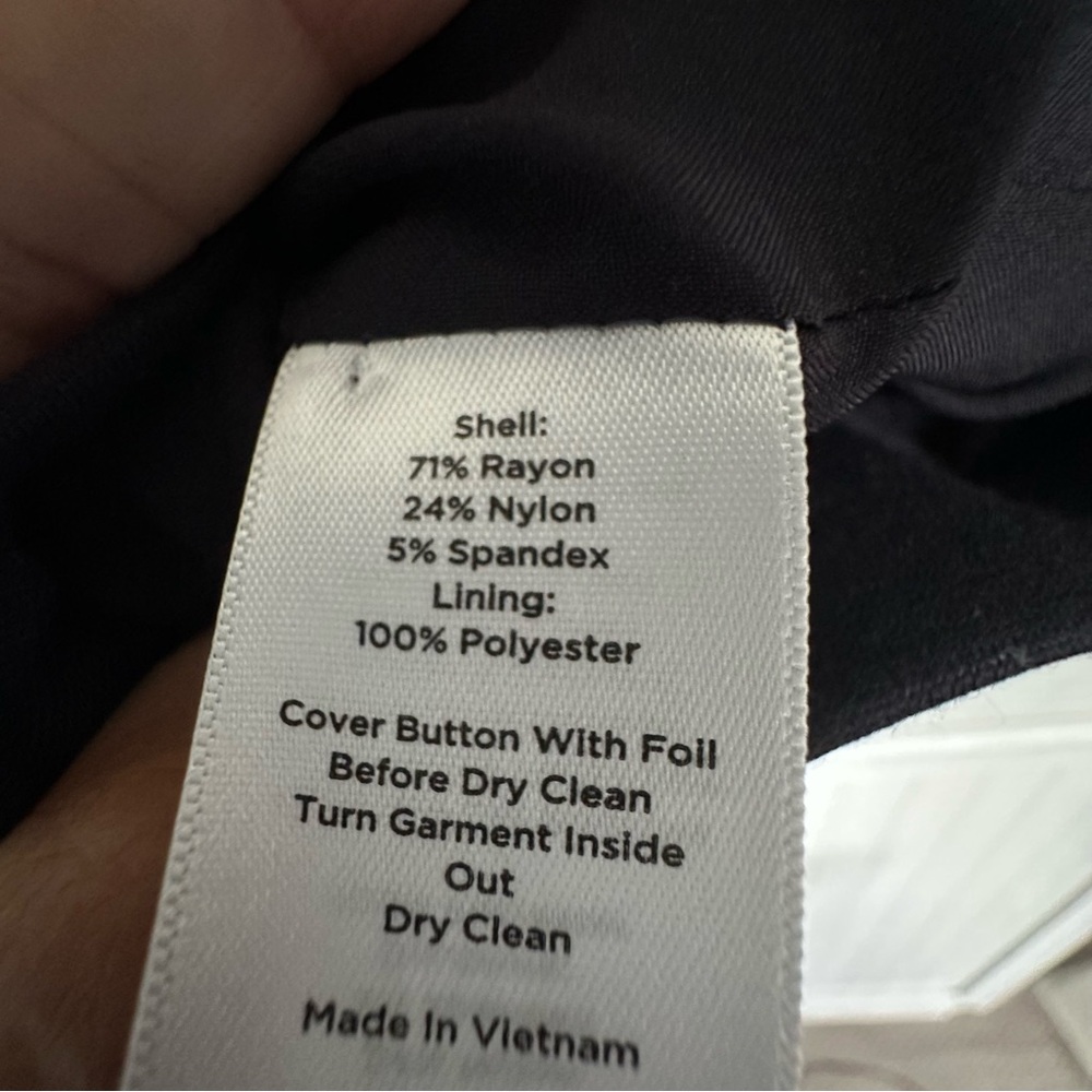 Talbots Italian Luxe Knit Four-Button Jacket Navy 16 - Picture 8 of 8